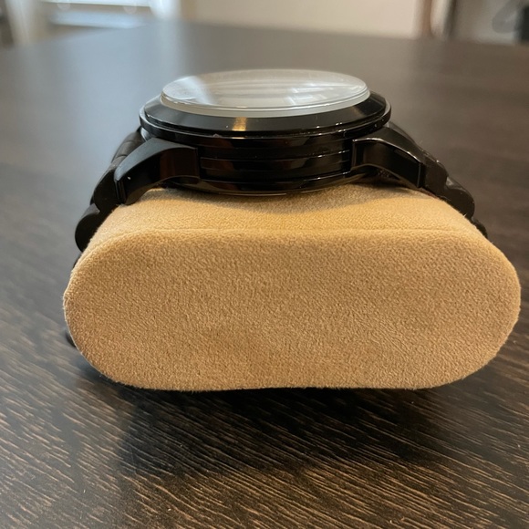 Michael Kors Runway Black Silicone Band Watch - Picture 2 of 6